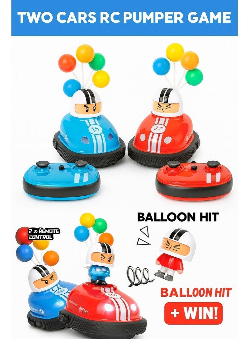 Al LIFE High-Speed RC Bumper Cars Set with Dual Remote Control, Crash & Eject Action, 2-Player Competitive Toy for Kids & Adults – Best Seller,  Perfect Gift for Family Fun - Image 2